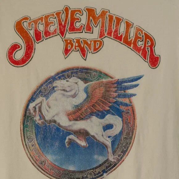 Prince Peter Steve Miller Band T Shirt 70s Style Screen Print Graphic Band tee - Picture 3 of 7